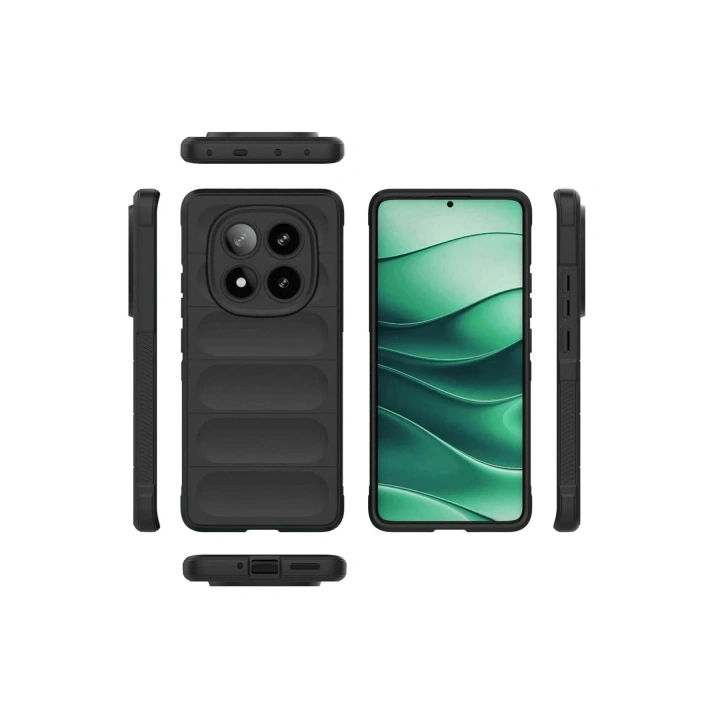 Mey İthalat®   Redmi Note 14 Pro 4G Kılıf Optimum Silikon - Koyu Yeşil
