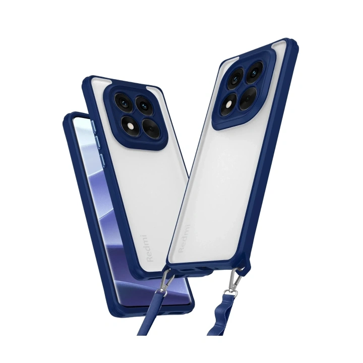 Mey İthalat®   Redmi Note 14 Pro 4G Kılıf Penta Silikon Kılıf - Lacivert