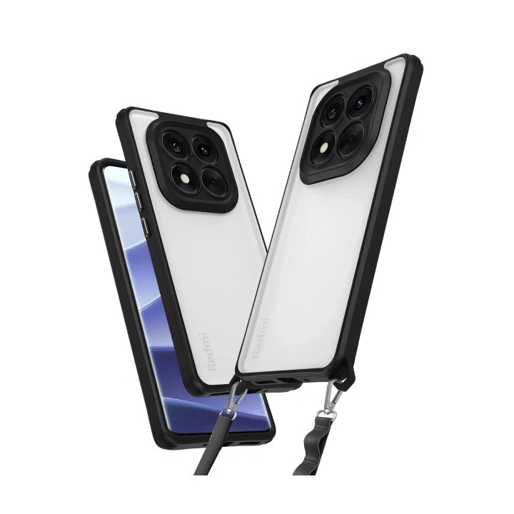 Mey İthalat®   Redmi Note 14 Pro 4G Kılıf Penta Silikon Kılıf - Siyah