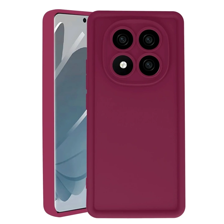 Mey İthalat®   Redmi Note 14 Pro 4G Kılıf Viera Silikon - Bordo