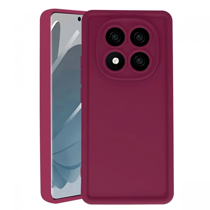 Mey İthalat®   Redmi Note 14 Pro 4G Kılıf Viera Silikon - Bordo