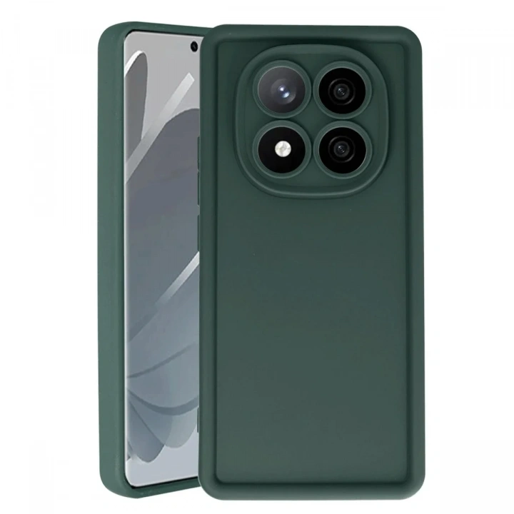 Mey İthalat®   Redmi Note 14 Pro 4G Kılıf Viera Silikon - Koyu Yeşil