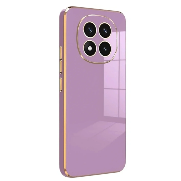 Mey İthalat®   Redmi Note 14 Pro 4G Kılıf Volet Silikon - Mor