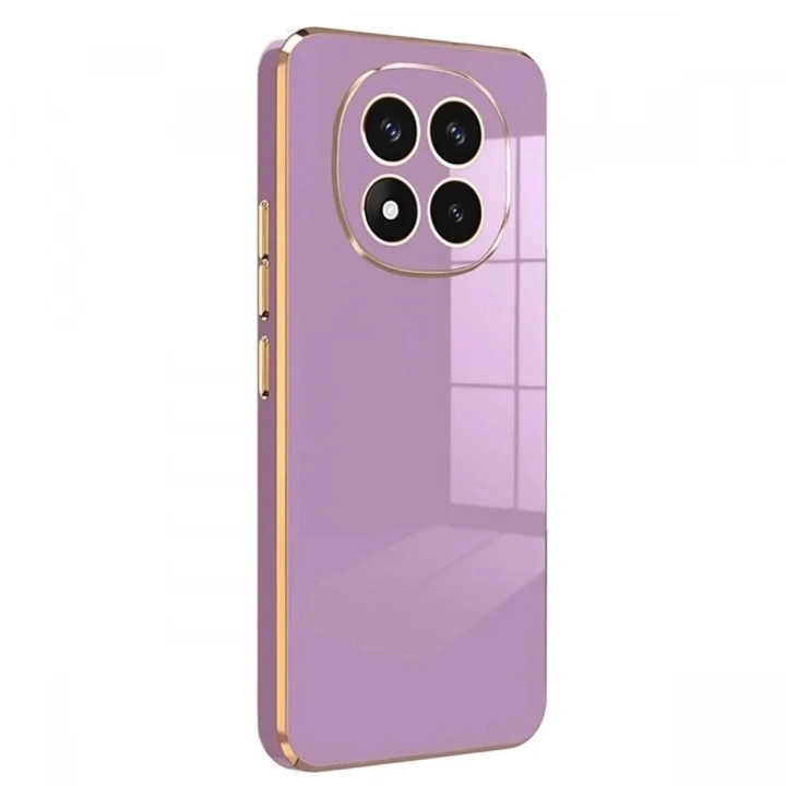 Mey İthalat®   Redmi Note 14 Pro 4G Kılıf Volet Silikon - Mor