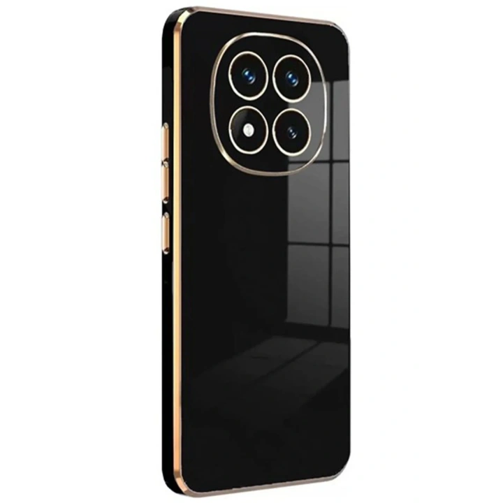 Mey İthalat®   Redmi Note 14 Pro 4G Kılıf Volet Silikon - Siyah