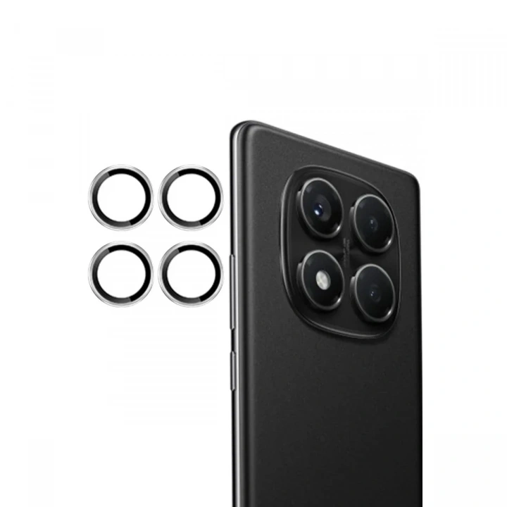 Mey İthalat®   Redmi Note 14 Pro 4G PVD Metal Kamera Lens - Gümüş