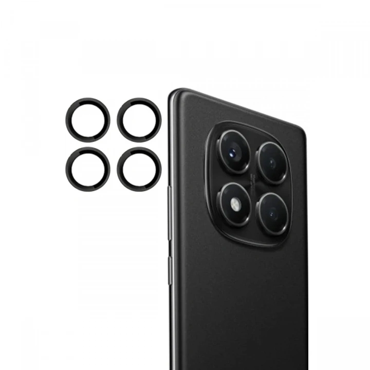 Mey İthalat®   Redmi Note 14 Pro 4G PVD Metal Kamera Lens - Siyah