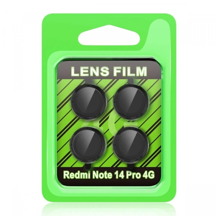 Mey İthalat®   Redmi Note 14 Pro 4G Raze Metal Kamera Lens - Siyah