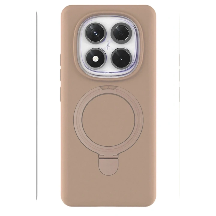 Mey İthalat®   Redmi Note 14 Pro 4G Regal Magsafe Standlı Kapak - Çöl Titanyum