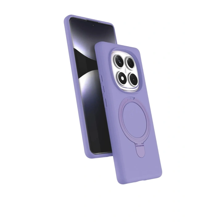 Mey İthalat®   Redmi Note 14 Pro 4G Regal Magsafe Standlı Kapak - Lila