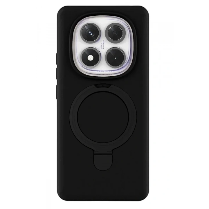 Mey İthalat®   Redmi Note 14 Pro 4G Regal Magsafe Standlı Kapak - Siyah