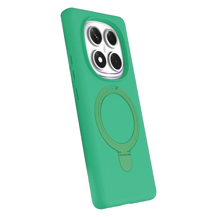 Mey İthalat®   Redmi Note 14 Pro 4G Regal Magsafe Standlı Kapak - Yeşil