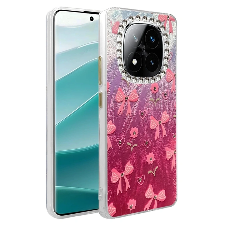 Mey İthalat®   Redmi Note 14 Pro 5G Kılıf Blade Aynalı Desenli Kapak - Desen 3