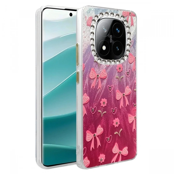 Mey İthalat®   Redmi Note 14 Pro 5G Kılıf Blade Aynalı Desenli Kapak - Desen 3