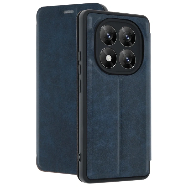 Mey İthalat®   Redmi Note 14 Pro 5G Kılıf Flip Cover - Lacivert