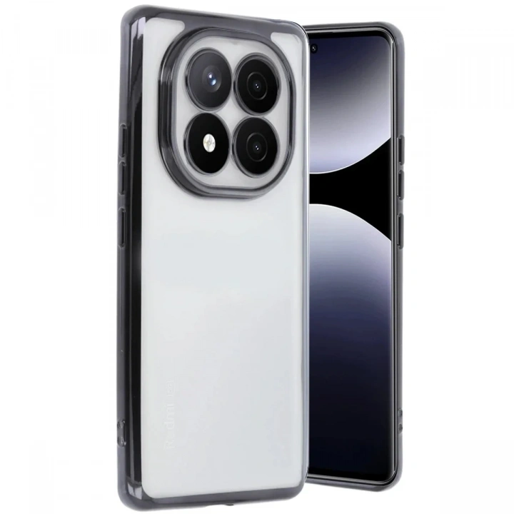 Mey İthalat®   Redmi Note 14 Pro 5G Kılıf  Lensli Silikon - Siyah