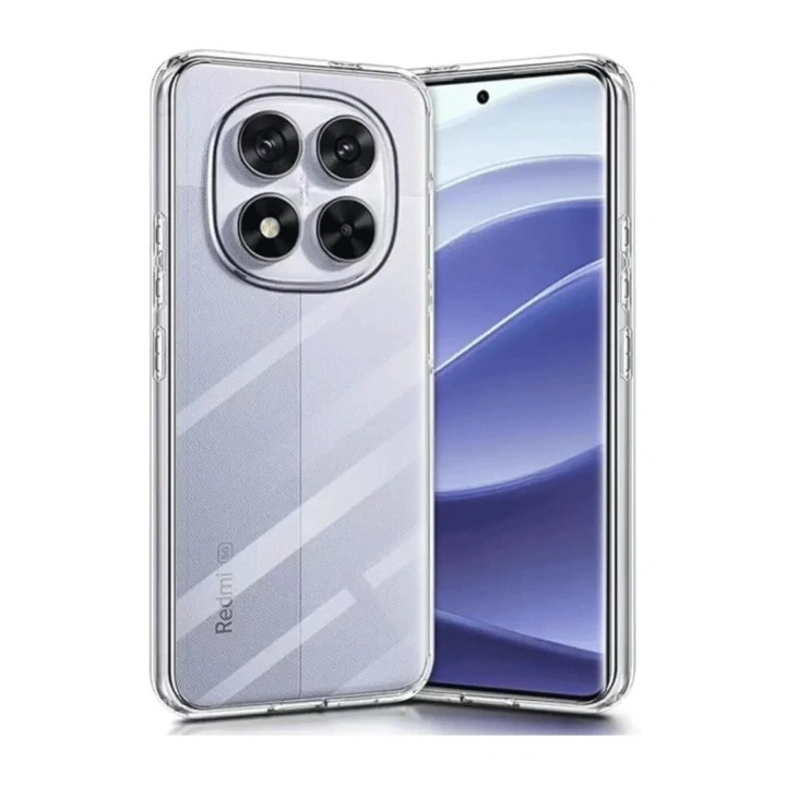 Mey İthalat®   Redmi Note 14 Pro 5G Kılıf Lüx Şeffaf Silikon