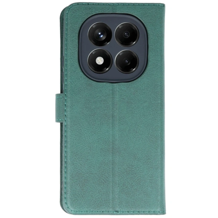 Mey İthalat®   Redmi Note 14 Pro 5G Kılıf Trend S Plus Kapaklı Kılıf - Yeşil