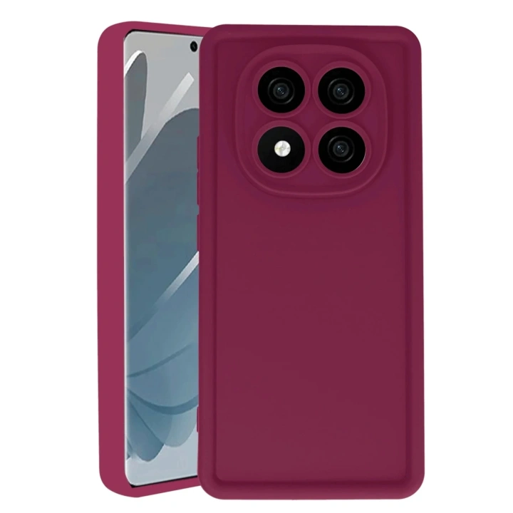 Mey İthalat®   Redmi Note 14 Pro 5G Kılıf Viera Silikon - Bordo