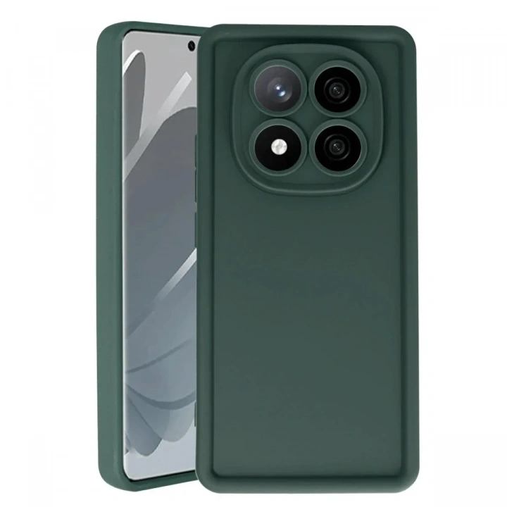 Mey İthalat®   Redmi Note 14 Pro 5G Kılıf Viera Silikon - Koyu Yeşil