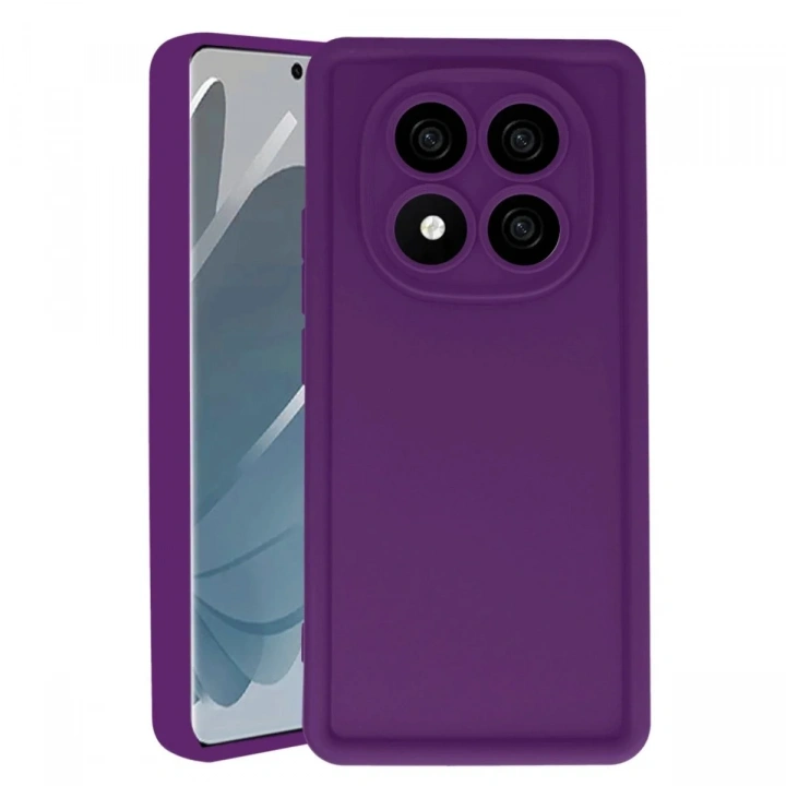 Mey İthalat®   Redmi Note 14 Pro 5G Kılıf Viera Silikon - Mürdüm