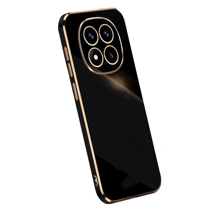 Mey İthalat®   Redmi Note 14 Pro 5G Kılıf Volet Silikon - Siyah