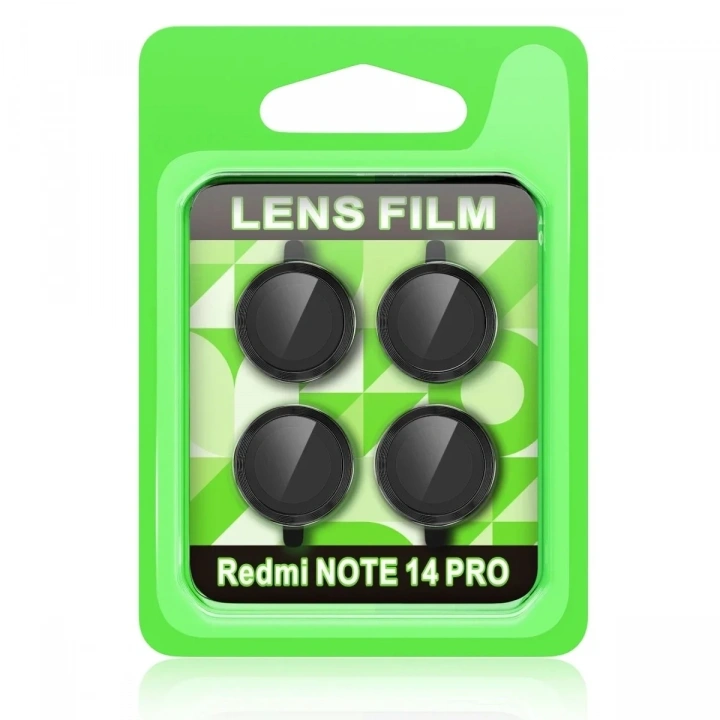 Mey İthalat®   Redmi Note 14 Pro 5G Raze Metal Kamera Lens - Siyah