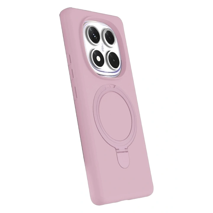 Mey İthalat®   Redmi Note 14 Pro 5G Regal Magsafe Standlı Kapak - Açık Pembe