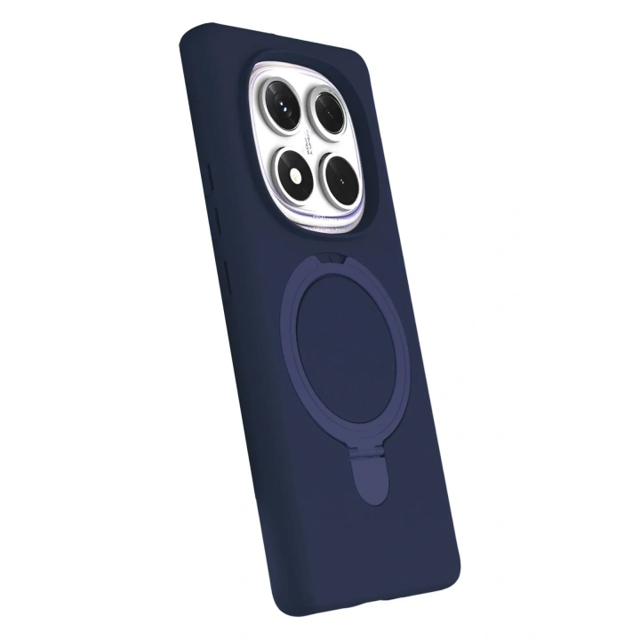 Mey İthalat®   Redmi Note 14 Pro 5G Regal Magsafe Standlı Kapak - Lacivert