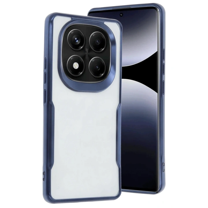 Mey İthalat®   Redmi Note 14 Pro Plus Kılıf Boyi Silikon Kapak - Lacivert