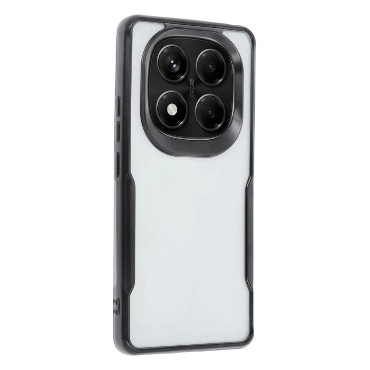 Mey İthalat®   Redmi Note 14 Pro Plus Kılıf Boyi Silikon Kapak - Siyah