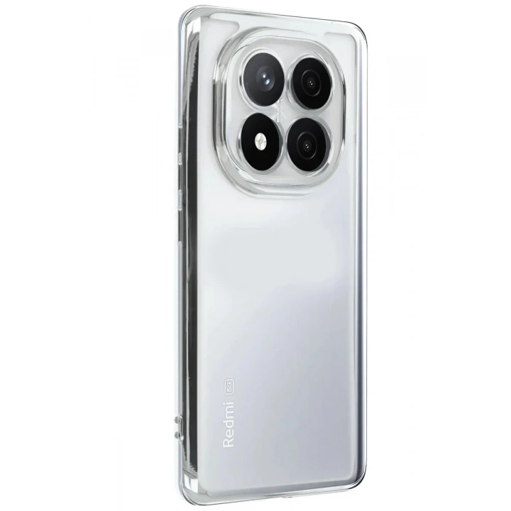 Mey İthalat®   Redmi Note 14 Pro Plus Kılıf  Lensli Silikon - Gümüş