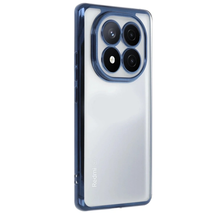 Mey İthalat®   Redmi Note 14 Pro Plus Kılıf  Lensli Silikon - Lacivert