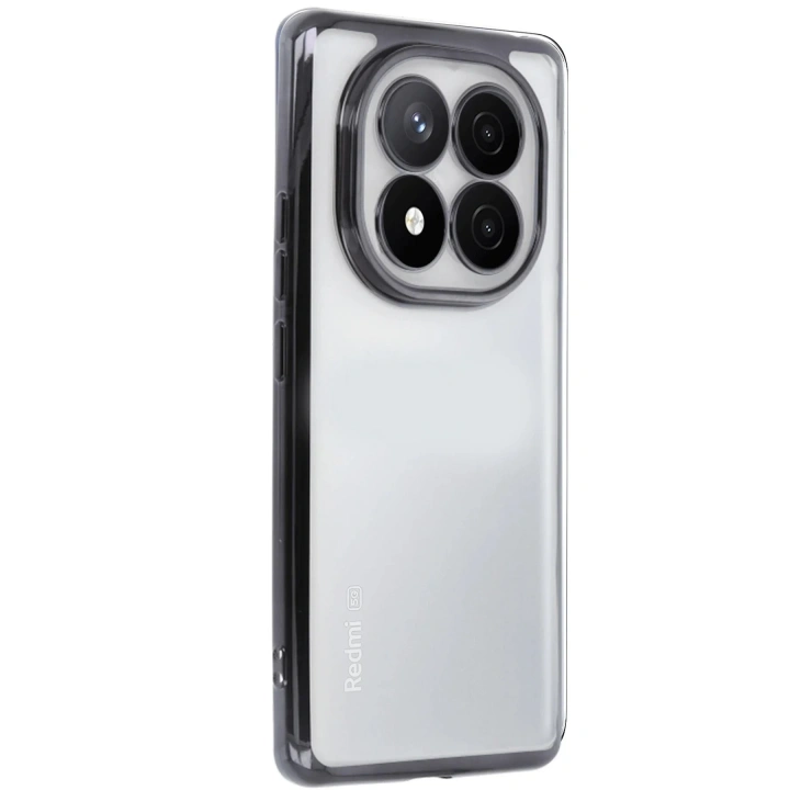 Mey İthalat®   Redmi Note 14 Pro Plus Kılıf  Lensli Silikon - Siyah