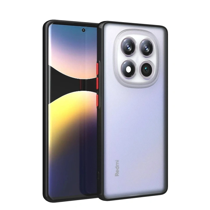 Mey İthalat®   Redmi Note 14 Pro Plus Kılıf Montreal Silikon Kapak - Siyah