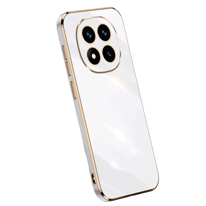 Mey İthalat®   Redmi Note 14 Pro Plus Kılıf Volet Silikon - Beyaz