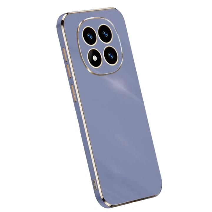 Mey İthalat®   Redmi Note 14 Pro Plus Kılıf Volet Silikon - Mavi