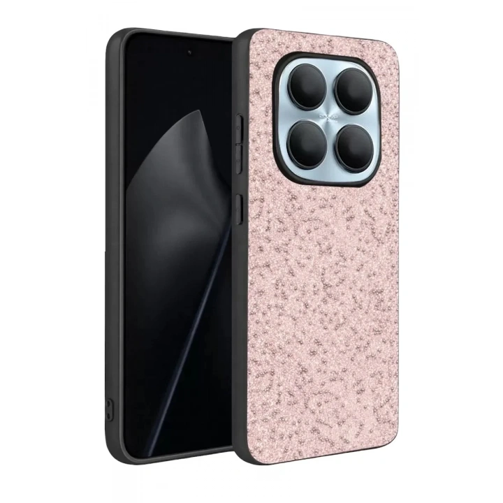 Mey İthalat®   Redmi Note 15 4G Bright Simli Kapak - Pembe