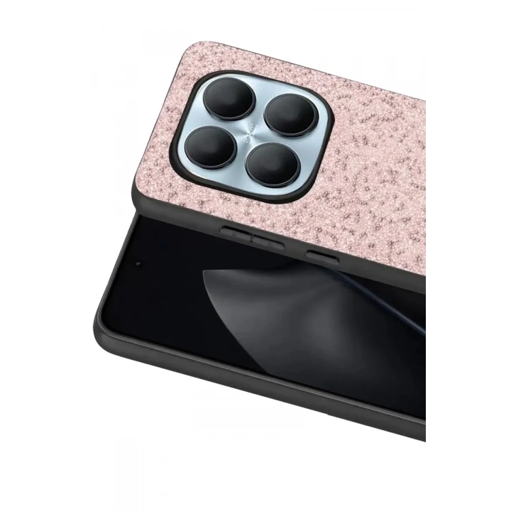 Mey İthalat®   Redmi Note 15 4G Bright Simli Kapak - Pembe
