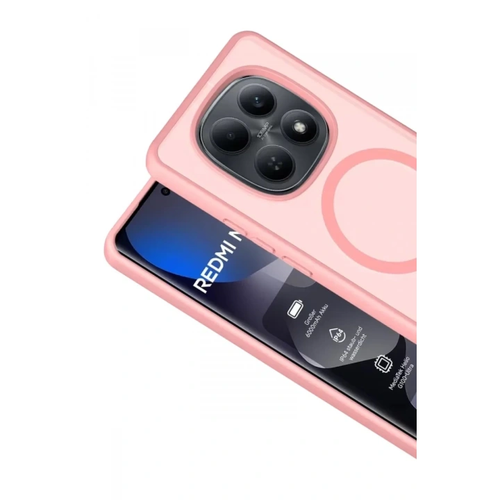 Mey İthalat®   Redmi Note 15 4G Jota Magsafe Kapak - Pudra