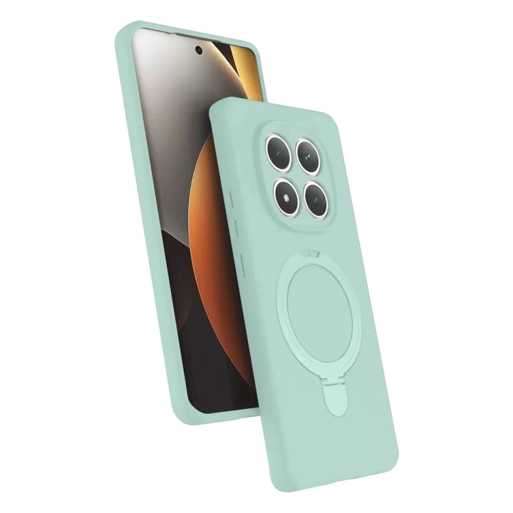 Mey İthalat®   Redmi Note 15 4G Regal Magsafe Standlı Kapak - Su Yeşili
