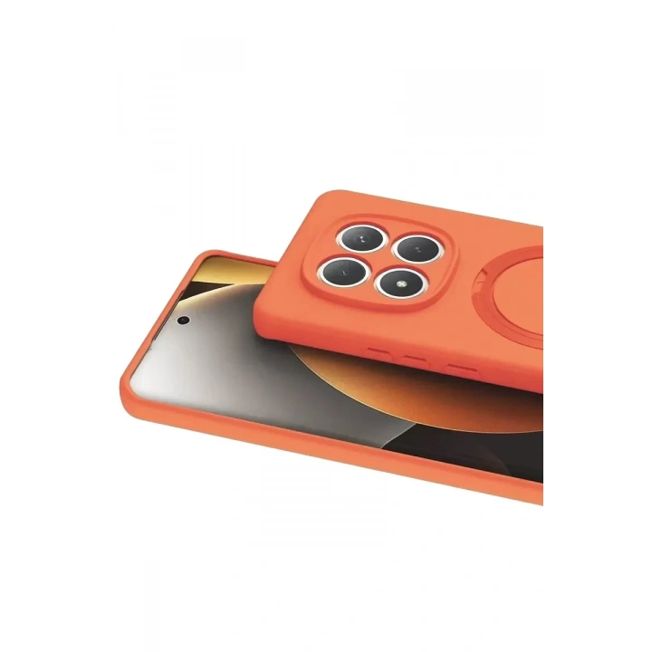 Mey İthalat®   Redmi Note 15 4G Regal Magsafe Standlı Kapak - Turuncu