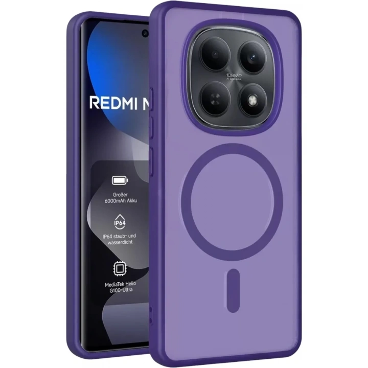 Mey İthalat®   Redmi Note 15 Pro 4G Jota Magsafe Kapak - Derin Mor