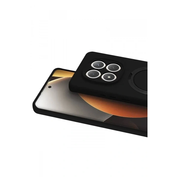 Mey İthalat®   Redmi Note 15 Pro 4G Regal Magsafe Standlı Kapak - Siyah