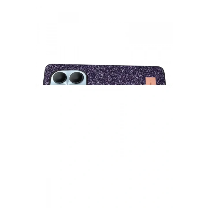 Mey İthalat®   Redmi Note 15 Pro 5G Bright Simli Kapak - Derin Mor