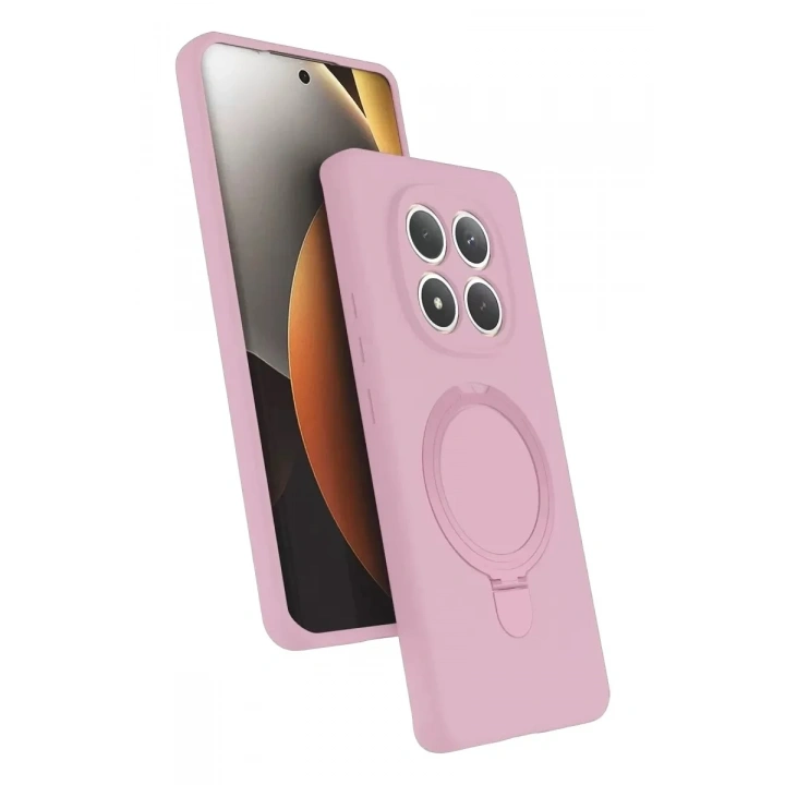 Mey İthalat®   Redmi Note 15 Pro 5G Regal Magsafe Standlı Kapak - Açık Pembe