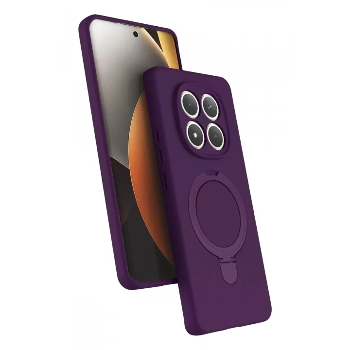 Mey İthalat®   Redmi Note 15 Pro 5G Regal Magsafe Standlı Kapak - Derin Mor