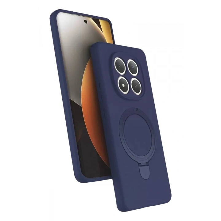 Mey İthalat®   Redmi Note 15 Pro 5G Regal Magsafe Standlı Kapak - Lacivert