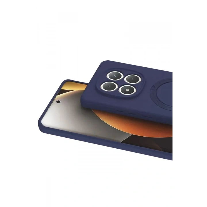 Mey İthalat®   Redmi Note 15 Pro 5G Regal Magsafe Standlı Kapak - Lacivert