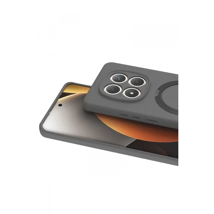 Mey İthalat®   Redmi Note 15 Pro 5G Regal Magsafe Standlı Kapak - Titan Gri